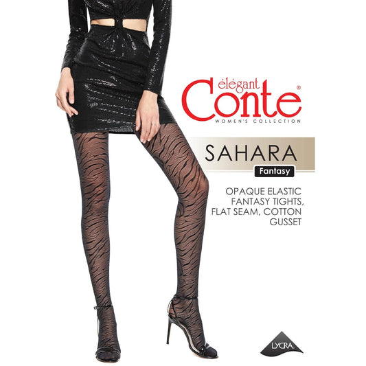 Fantasy Tights Conte Sahara - Animalistic Lace Interlacing