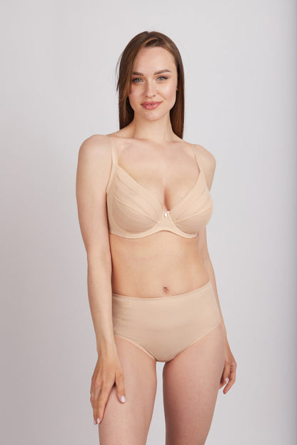 Bra Milavitsa 127630 - Elastic Lace, Side Shaping, Sport-Chic, Invisible Edge