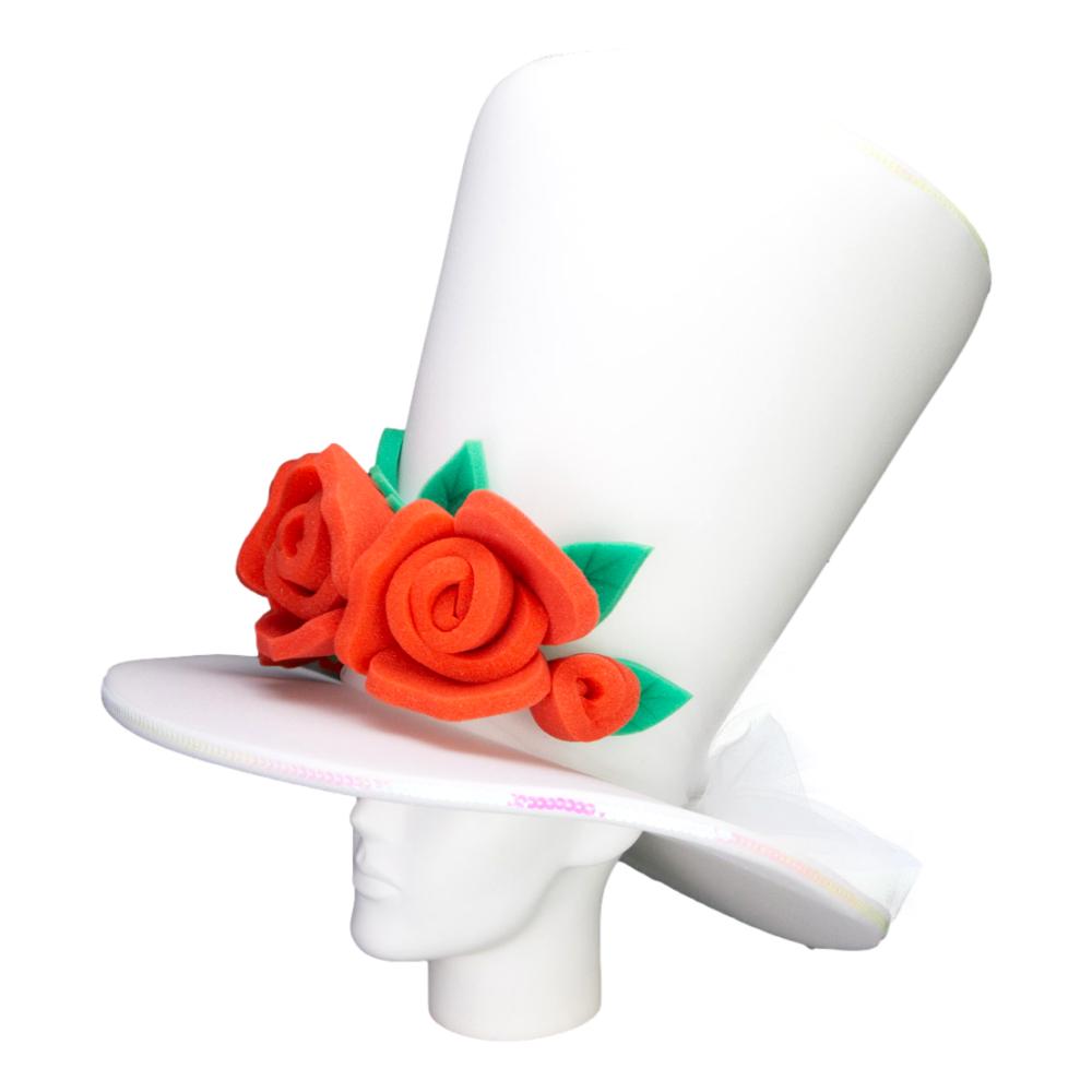 Red Roses Bride Hat