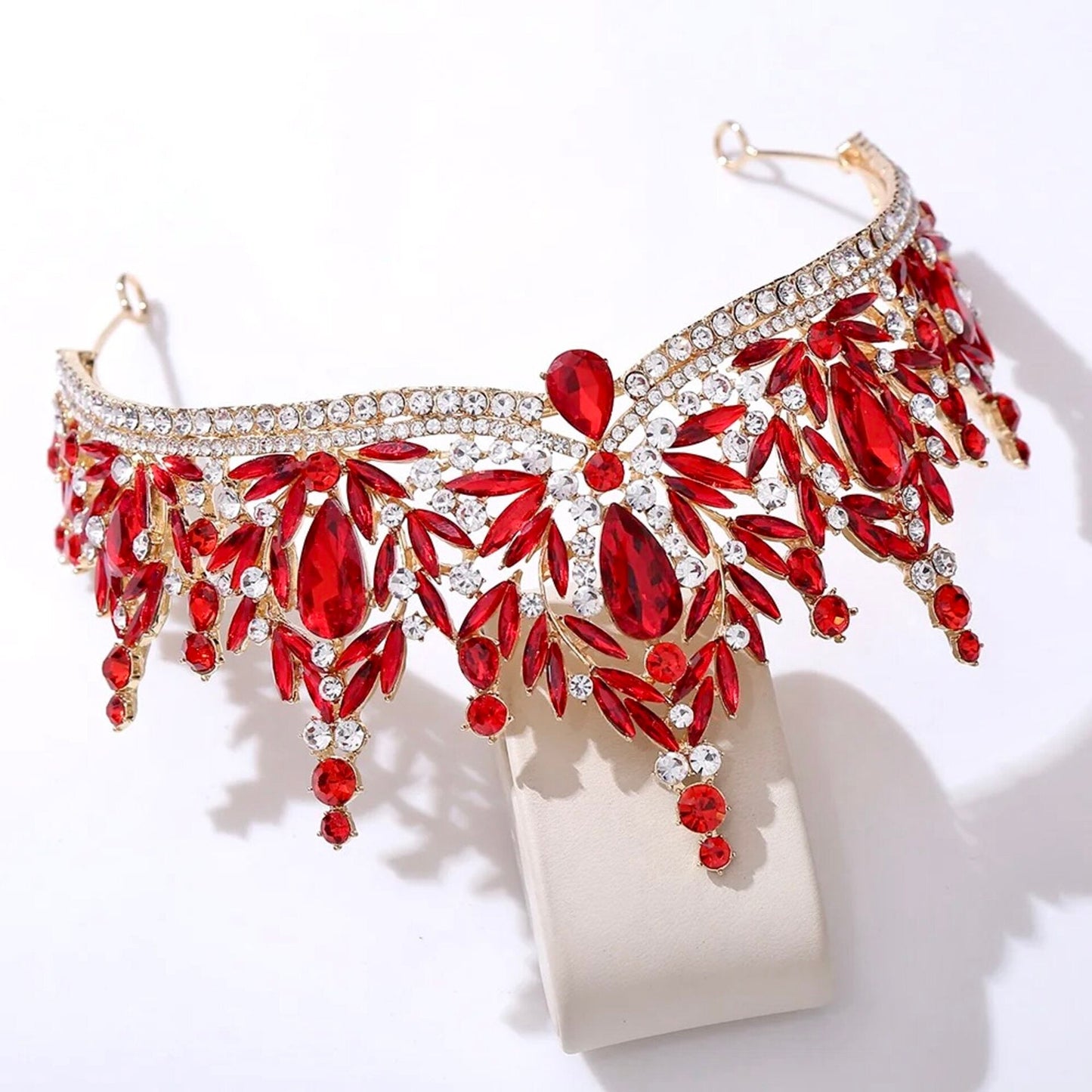 Manohla -  Crystal Wedding Tiara - More Colors