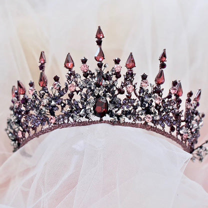 Marquessa - Victorian Gothic Red Bridal Tiara