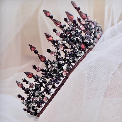 Marquessa - Victorian Gothic Red Bridal Tiara