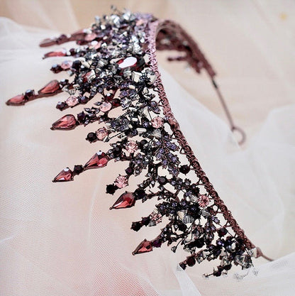 Marquessa - Victorian Gothic Red Bridal Tiara