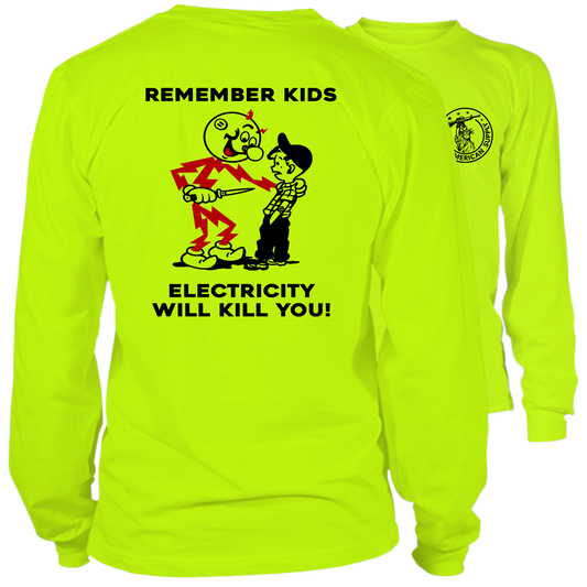 Remember Kids - Long Sleeve Hi-Vis T-Shirt