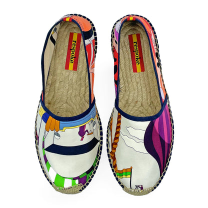 FOLIES ADELAIDA Cream/Fuchsia Classic Espadrilles