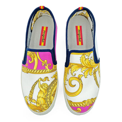 JUAN Pink/Gold Sneaker