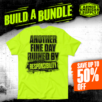 Responsibility - Safety Yellow Pocket T-Shirt