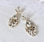 "Allure" - Rhinestone Bridal Earrings - Available in Silver and Yellow Gold