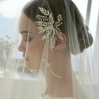 Myah - Crystal Bridal Hair Clip - Available in Silver, Rose Gold and Yellow Gold