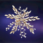 Myah - Crystal Bridal Hair Clip - Available in Silver, Rose Gold and Yellow Gold
