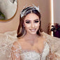 "Katiana" - Crystal Bridal Headband - Available in Silver and Yellow Gold
