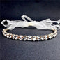 "Journey" - Classic Crystal Bridal Headband - Available in Silver and Gold