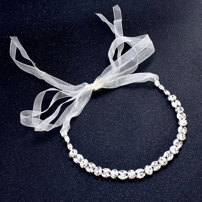 "Journey" - Classic Crystal Bridal Headband - Available in Silver and Gold