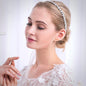 "Journey" - Classic Crystal Bridal Headband - Available in Silver and Gold