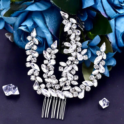 Mirabel - Rhinestone Crystal Bridal Headdress
