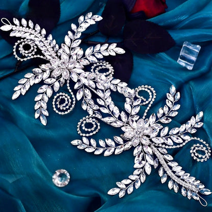Rivera - Silver Crystal Bridal Headdress