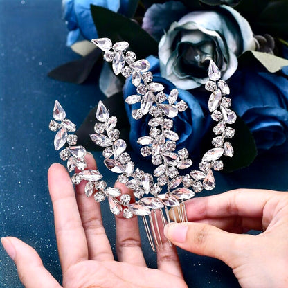 Mirabel - Rhinestone Crystal Bridal Headdress