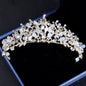 Liana - Bridal 3-Piece Jewelry Set With Tiara - Available in Gold and Silver