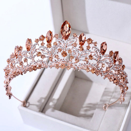 Elowen - Victorian Gothic Bridal Tiara - Available in Rose Gold, Silver and Yellow Gold