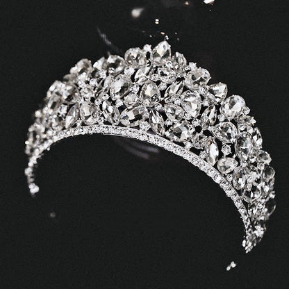 Gentiana - Silver Wedding Rhinestone Tiara