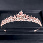 Rachel - Wedding Rhinestone Tiara - Available in Silver, Yellow Gold and Rose Gold