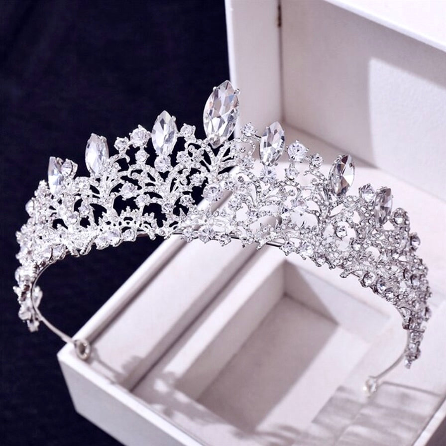 Elowen - Victorian Gothic Bridal Tiara - Available in Rose Gold, Silver and Yellow Gold