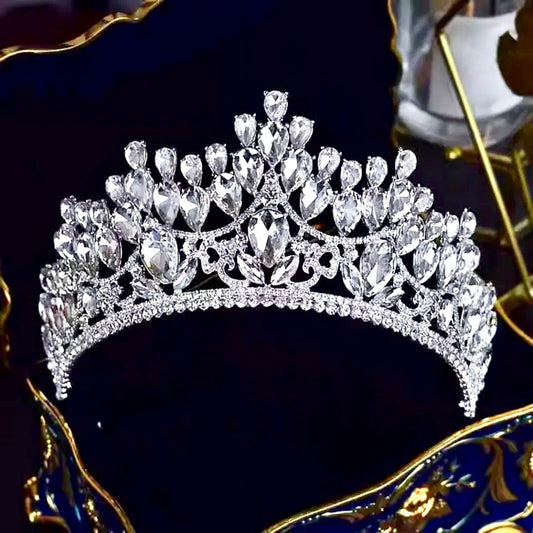 Ardyn - Silver Wedding Rhinestone Tiara