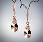 "Nadia"- Rose Gold Swarovski Crystal Earrings