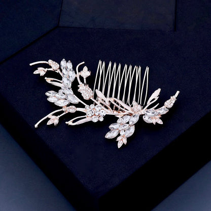 "Fleury" - Rose Gold Bridal Hair Comb
