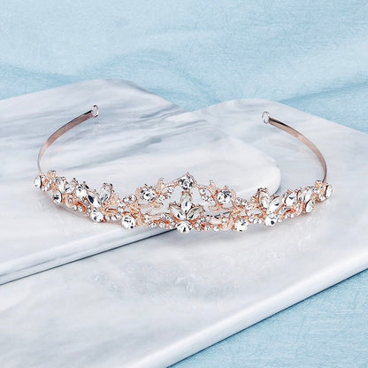 Kenna - Crystal Bridal Tiara - Available in Rose Gold and Silver