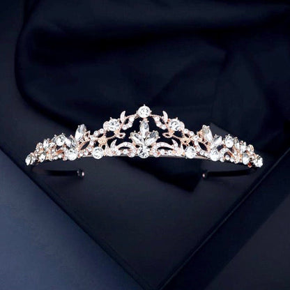 Kenna - Crystal Bridal Tiara - Available in Rose Gold and Silver