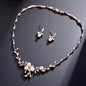 Anna - Freshwater Pearl and Cubic Zirconia Bridal Jewelry Set - Available in Silver, Rose Gold and Yellow Gold