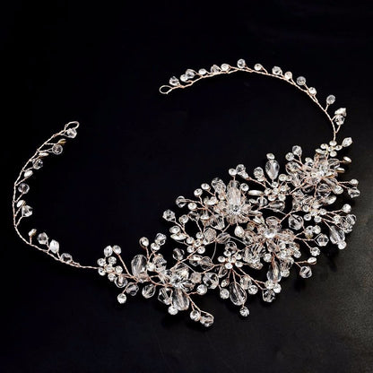 "Alessia" - Austrian Crystal Bridal Hair Vine - Available in Silver, Rose Gold and Yellow Gold