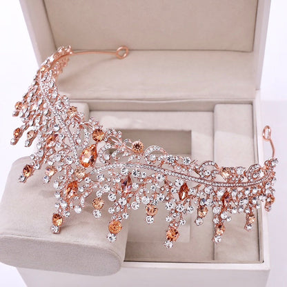 Rosamund - Baroque Bridal Tiara - More Colors