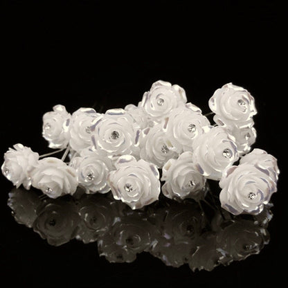 Leia - Pearl and Crystal Bridal Hair Pins - Set of 10