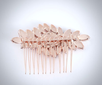 "Rosenna" - Rose Gold Bridal Hair Comb