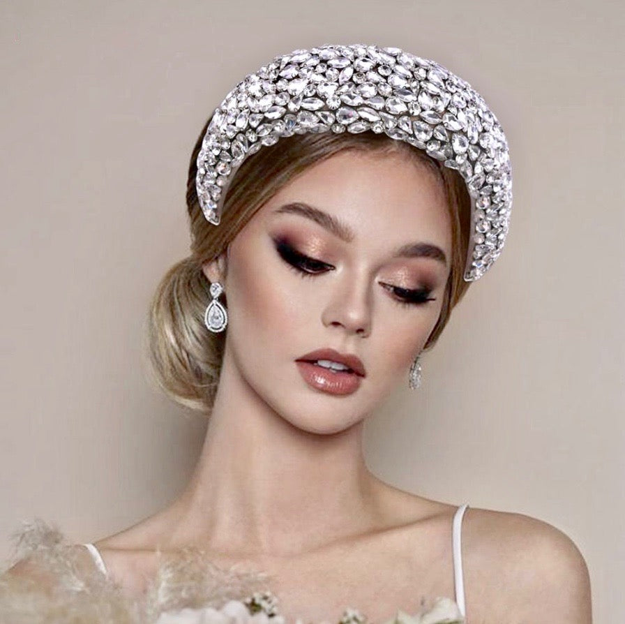 "Brandalyn" - Royal Austrian Crystal Bridal Headband / Tiara
