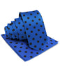 Vittorio Farina Men's Polka Dot Satin Necktie & Pocket Square