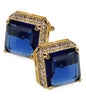 Vittorio Vico Large Big Square Crystal Colorstone Cufflinks: CL 70XX Series