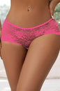 Plus Size Lace-Up Crotchless Panty