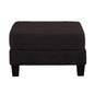 Black 3 Piece Set Comfy Sofa Couch 3-Seater & Loveseat Sofa with Storage Ottoman for Living Room with USB, Side Pockets, Pillows included