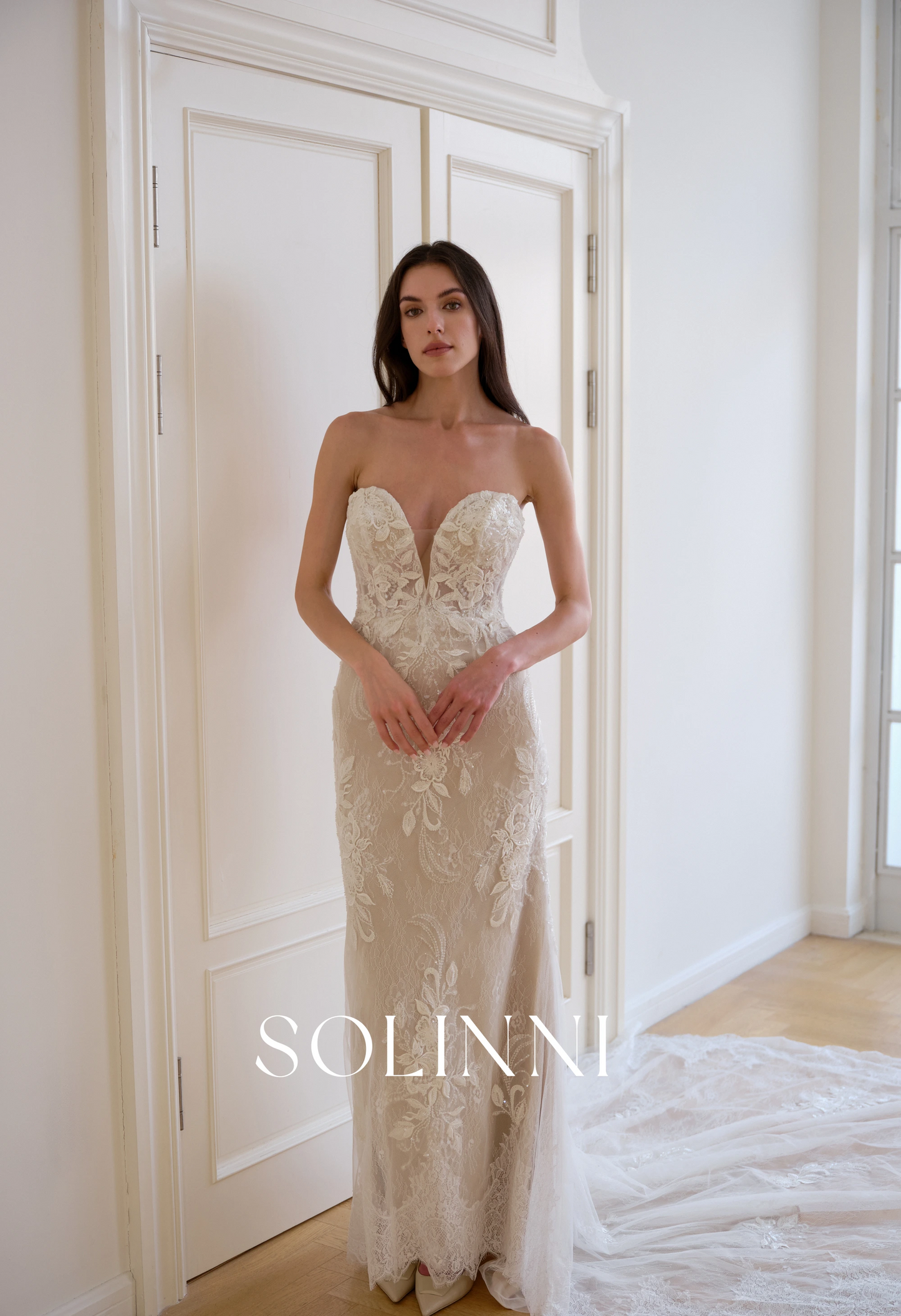 Sylvie – Lace Mermaid Wedding Dress with Sweetheart Neckline