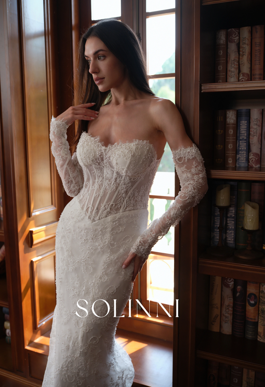 Valoria – Beaded Lace Wedding Dress and 3-in-1 Styling