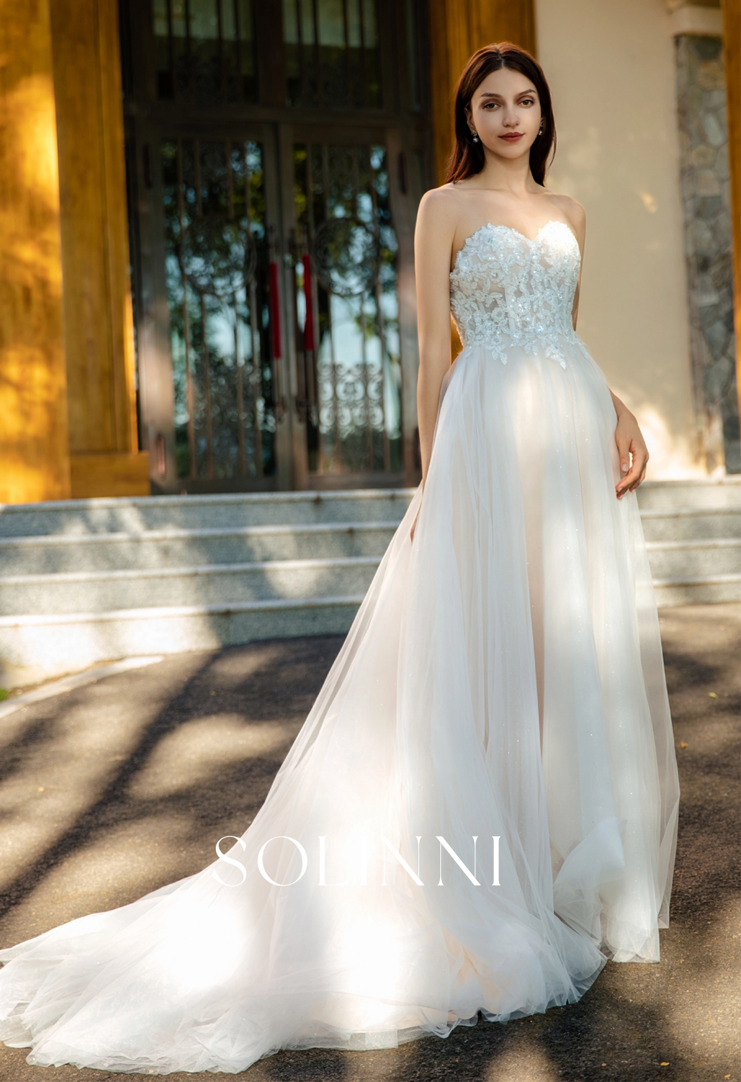 Versatile Sequin Lace Gown with Shimmering Tulle Skirt