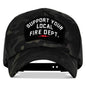 Support Your Local Fire Dept. Patch Snapback Hat