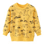 2-7Y Toddler Kids Sweatshirts Clothes Autumn Tops Rainbow Panda Car Pineapple Styles