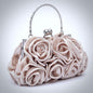 AnnMarie - Satin Rose Bridal Handbag Clutch - More Colors