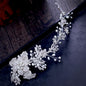 "Robin" - Silver Pearl and Crystal Bridal Headband