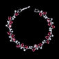 "Krista" - Cubic Zirconia Vine Bridal Bracelet - More colors available