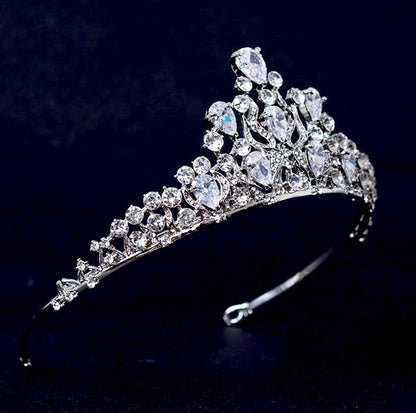 Felicia - Silver Cubic Zirconia Bridal Tiara